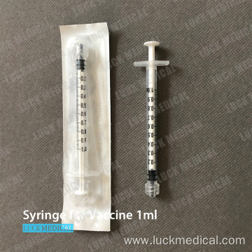 Plastic Syringe for Vaccine 1ml